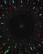 Vibrant Abstract Burst Pattern Rug