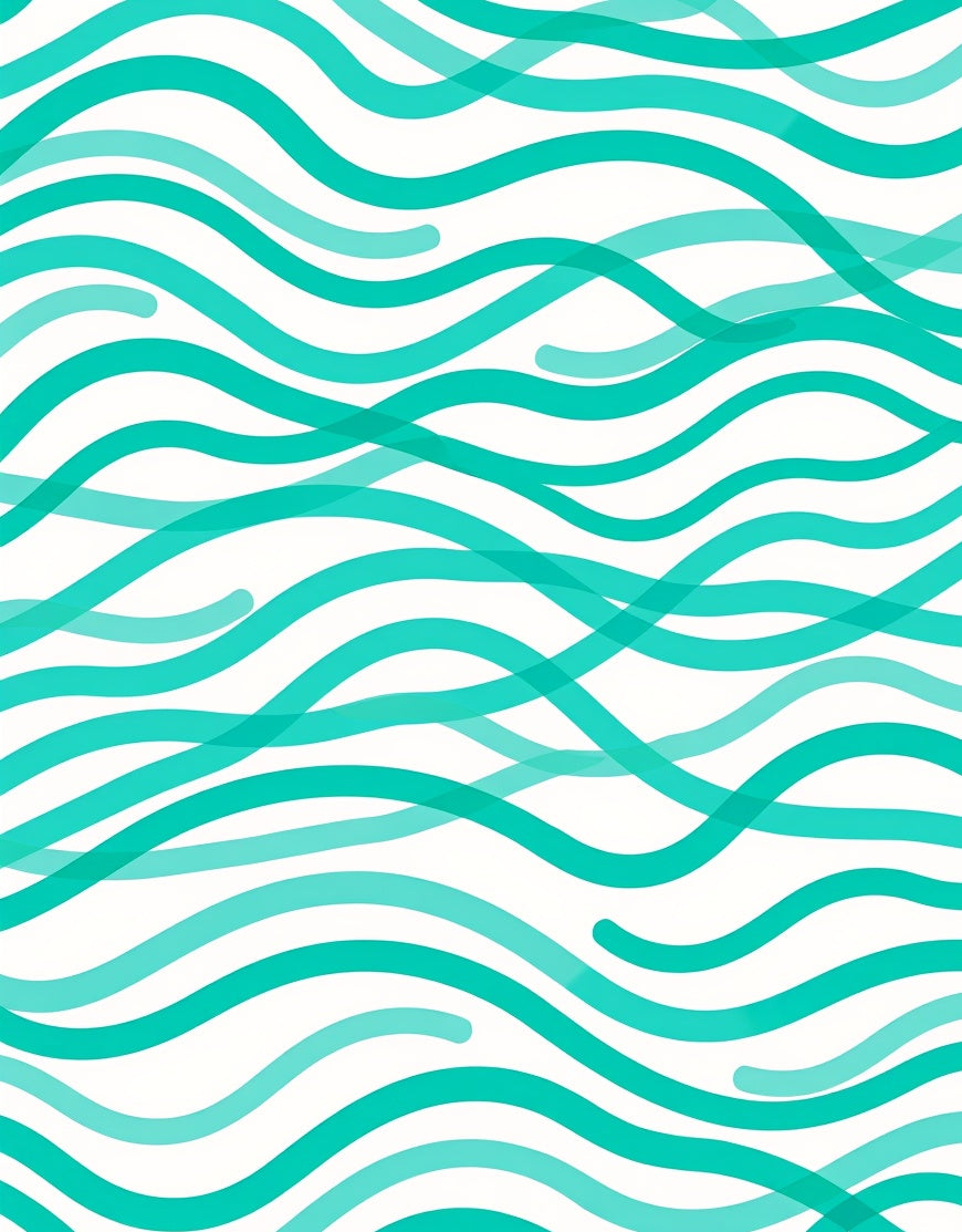 Ocean Wave Pattern Rug