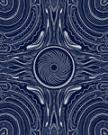 Intricate Swirl And Line Art Design Rug