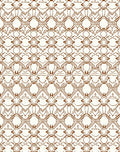 Brown Outline Organic Geometric Design Rug
