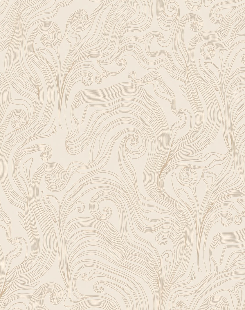 Flowing Natural Swirls Pattern Rug