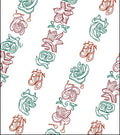 Whimsical Swirl Floral Pattern Design Rug