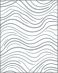 Cool Gray Wavy Stripe Pattern Rug