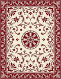 Ornate Floral Scrollwork Design Rug