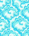Oceanic Watercolor Swirls Rug
