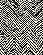 Black White Abstract Zigzag Pattern Rug