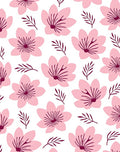 Pink Cherry Blossom Floral Pattern Rug