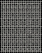 Bold Black White Geometric Pattern Rug