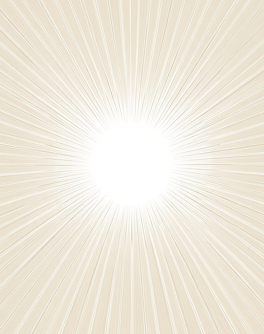 Radiant Sunburst Line Design Rug