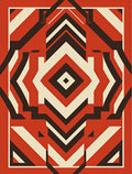 Bold Geometric Abstract Pattern Rug
