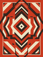 Bold Geometric Abstract Pattern Rug