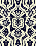 Classic Floral Art Nouveau Pattern Rug