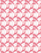 Pink Petal Geometric Pattern Rug