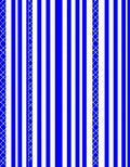 Bold Blue White Stripe Pattern Rug