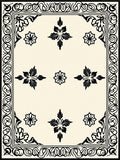 Classic Floral Scrollwork Borders Rug