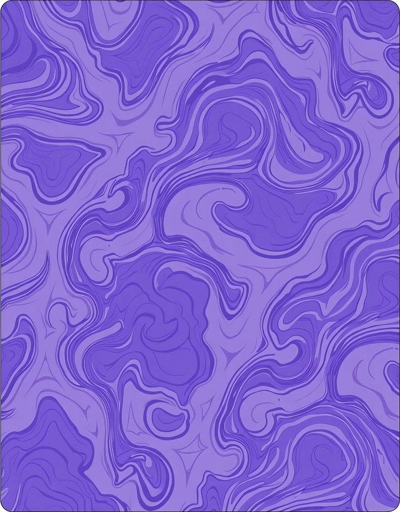 Majestic Purple Swirls Pattern Rug