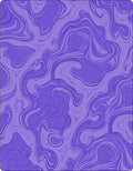Majestic Purple Swirls Pattern Rug