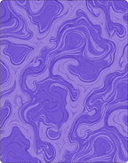 Majestic Purple Swirls Pattern Rug