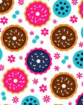 Sweet Donut Flower Pattern Rug