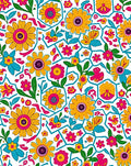 Vibrant Floral Pattern Design Rug
