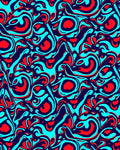 Trippy Swirl Abstract Pattern Rug
