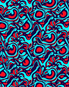 Trippy Swirl Abstract Pattern Rug