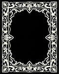 Classic Ornate Floral Border Pattern Rug