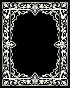 Classic Ornate Floral Border Pattern Rug