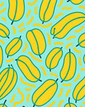 Funky Yellow Banana Pattern Rug