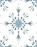 Cool Gray Snowflake Starburst Rug