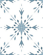 Cool Gray Snowflake Starburst Rug