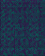 Cosmic Circle Grid Design Rug