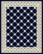 Classic Lattice Border Design Rug