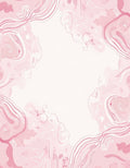 Abstract Pink Swirl Organic Design Rug