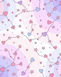 Sweet Heart Star Constellation Design Rug