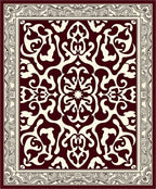 Ornate Jacobean Motif Classic Rug