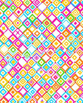 Bright Abstract Diamond Pattern Rug