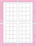 Pink Diamond Lattice Pattern Design Rug