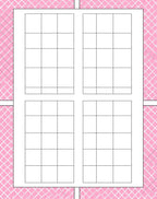 Pink Diamond Lattice Pattern Design Rug