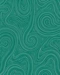 Abstract Swirl Triangle Teal Pattern Rug