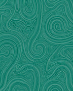 Abstract Swirl Triangle Teal Pattern Rug
