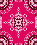 Floral Mandala Pink Pattern Rug