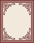 Classic Floral Border Pattern Rug