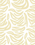 Abstract Brushstroke Banana Pattern Rug