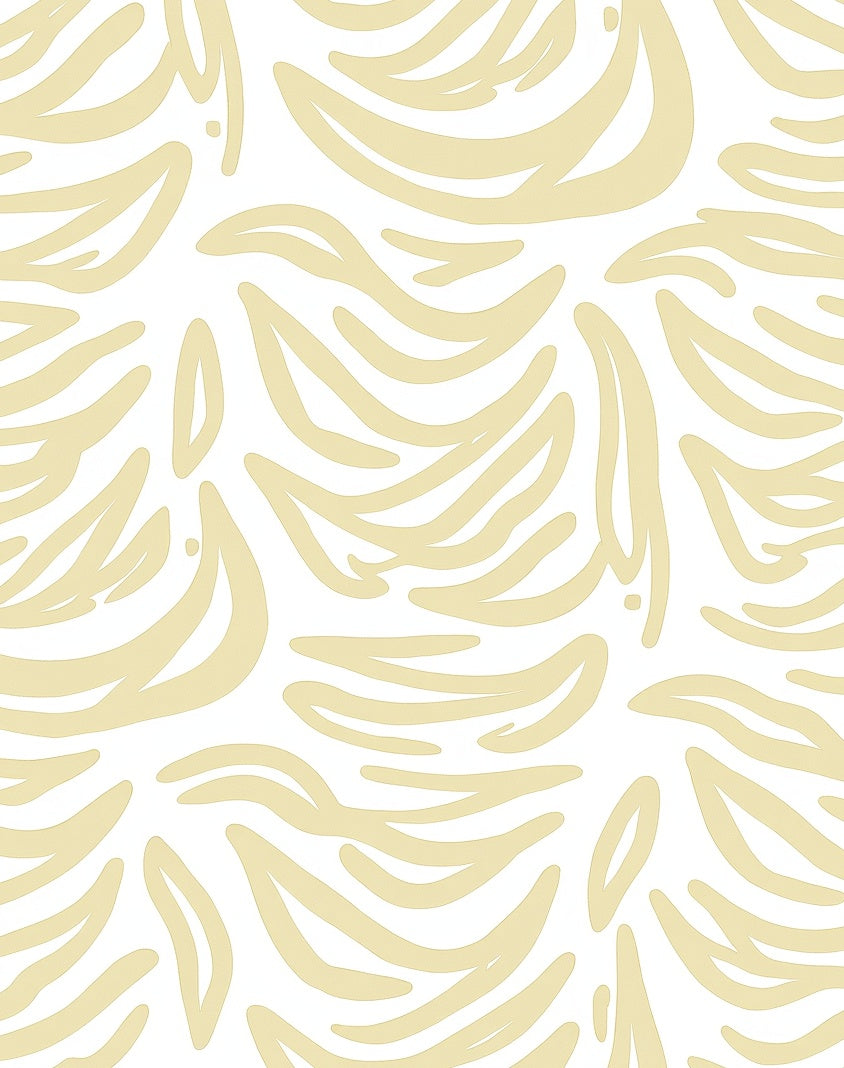 Abstract Brushstroke Banana Pattern Rug