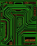 Cyberpunk Circuit Board Pattern Rug
