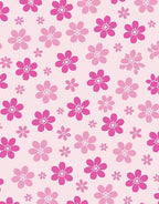 Pink Floral Pattern Rug