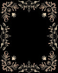 Ornate Floral Border Design Rug