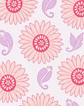 Pink Floral Paisley Pattern Rug