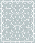 Geometric Tessellation With White Links Rug